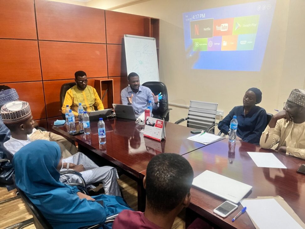 Usman Ilias with Bauchi Startup Founders